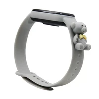smart watch soft silicone cartoon doll strap for mi band 5 6 strap watch wrist bracelet sport mi band 3 4 strap miband 6 accesso