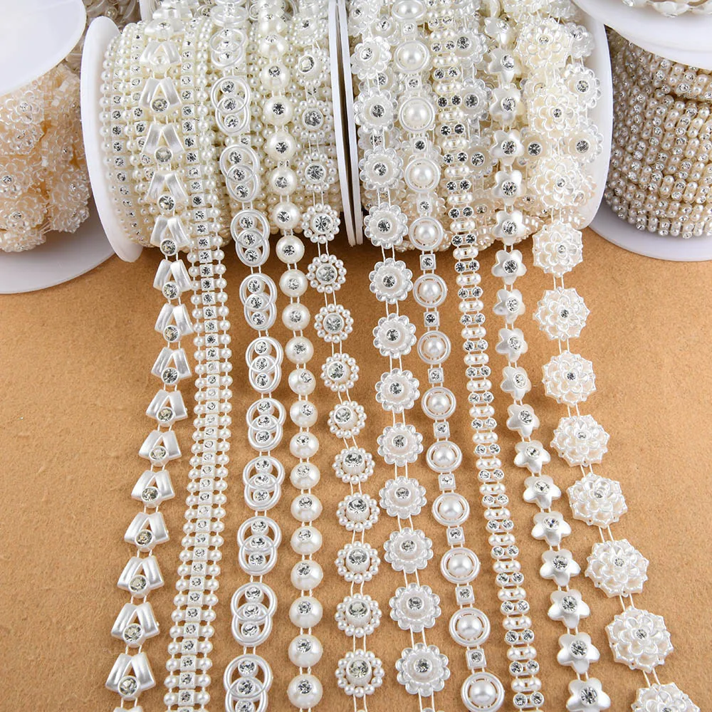 Бусина из АБС-пластика с имитацией жемчуга, 90 см