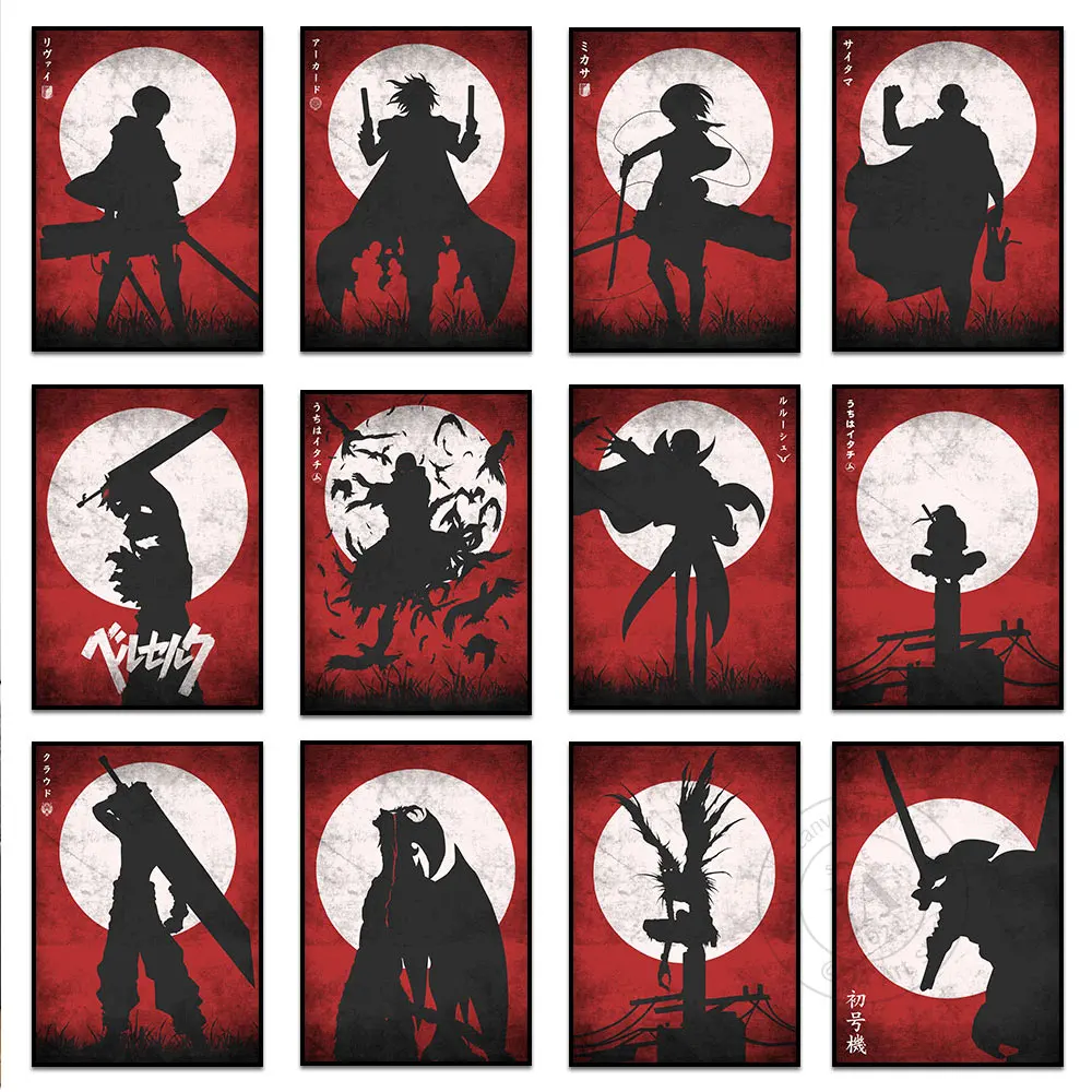 

Demon Slayer Naruto Dragon Ball Japanese Anime Poster Art Wall Painting Canvas Print For Modern Living Room Home Decor Picture