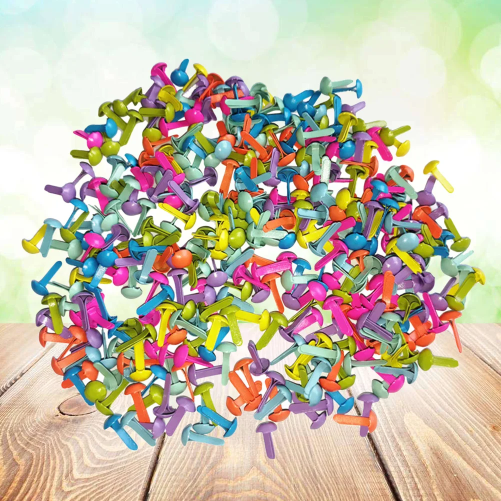 

Brads Paperfasteners Mini Scrapbooking Round Metal Crafts Brass Pastel Decorative Diy Craft Supplies Multi Color Brad Fastener