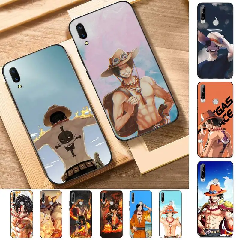 

BANDAI One Piece Ace Phone Case for Huawei Y 6 9 7 5 8s prime 2019 2018 enjoy 7 plus