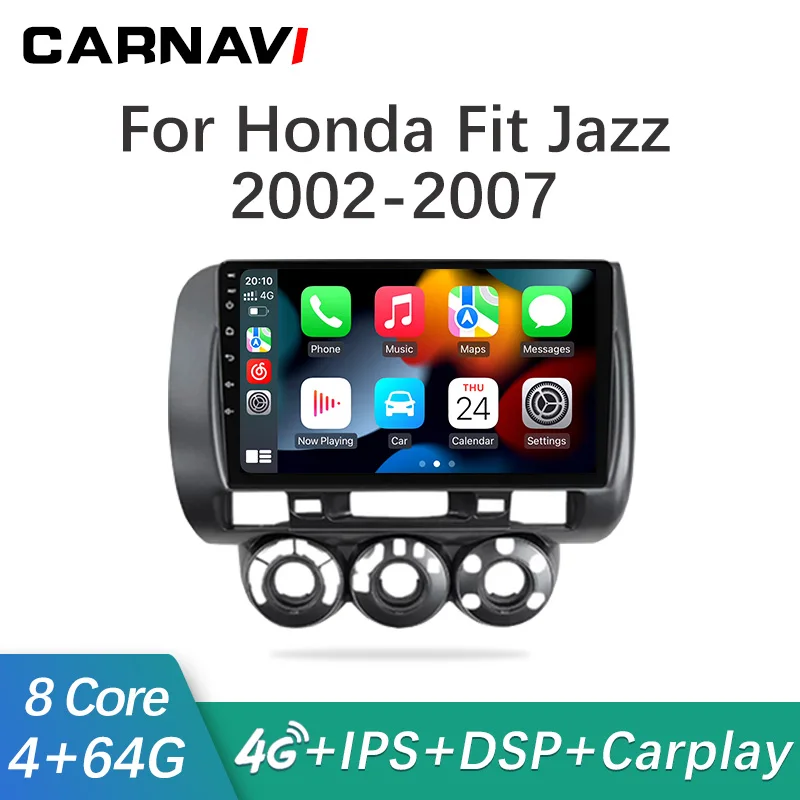2 Din Android 10,0 автомобильное Стерео Радио мультимедийный видеоплеер для Honda Fit Jazz City 2002 2003 2004 2005 2006 GPS навигация