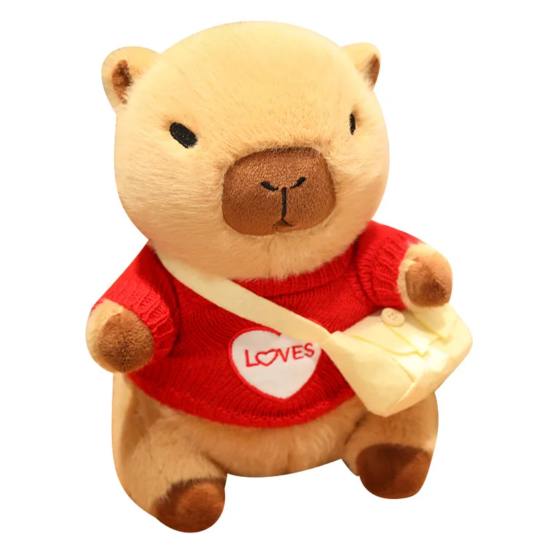 Мягкая Наполняющая кукла 23 см украшение для дома милая капибара искусственная