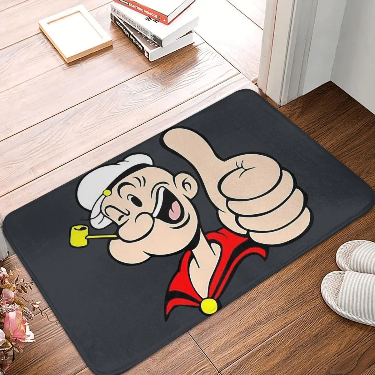 

Popeye the Sailor Olive Funny Animation Anti-Slip Doormat Bath Mat Art Hallway Carpet Welcome Rug Indoor Decor