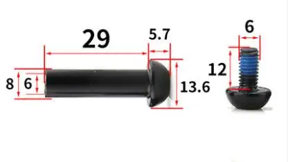 Kalosse M8X17-80mm запираемый винт, ударные винты для горного велосипеда, велосипедные болты, прочные винты из углеродистой стали