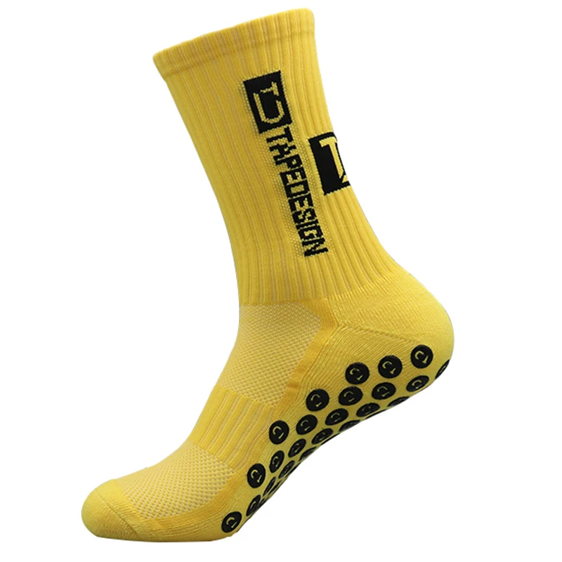 TDTAPEDESIGN 2023 New ANTI SLIP Football Socks Mid Calf Non Slip Soccer Cycling Sports Socks Mens Warm Sock EU38-44