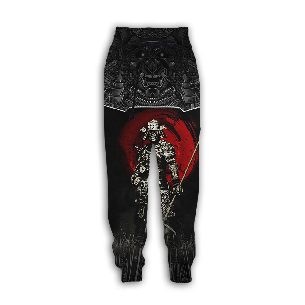Брюки мужские с японским Самураем повседневные штаны принтом 3D призраков