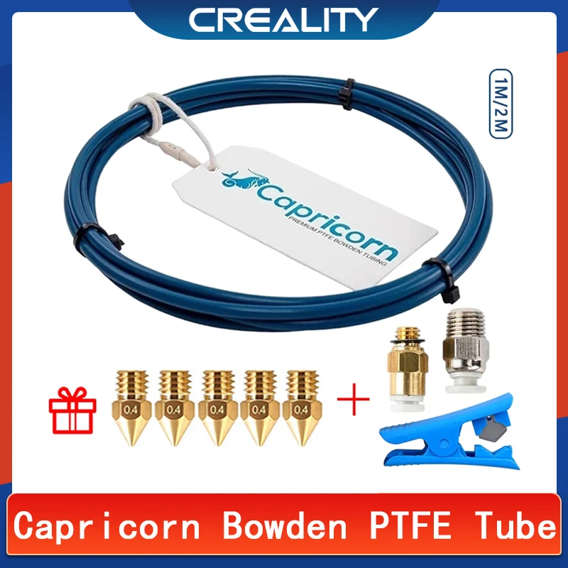

Capricorn Bowden PTFE Tubing XS Series 1M/2M 1.75mm Filament New Tube for Ender-3 V2/ Ender 3/ Ender 3 Pro/Ender 5 3D Printer