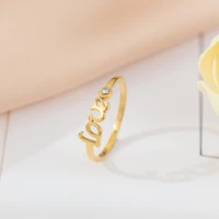 houwu fadeless stainless diamond inlaid stainless steel love ring for men women