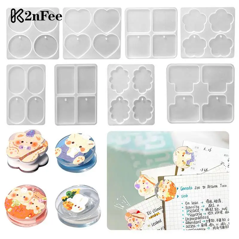 

DIY Epoxy Resin Geometric Cloud Jewelry Making Gift Love PP Clip Silica Gel Mold Folder Crystal Drip Mold