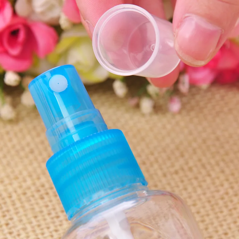 

10 PCS 50ml Random Color Travel Transparent Plastic Perfume Atomizer Small MIni Empty Spray Refillable Bottle