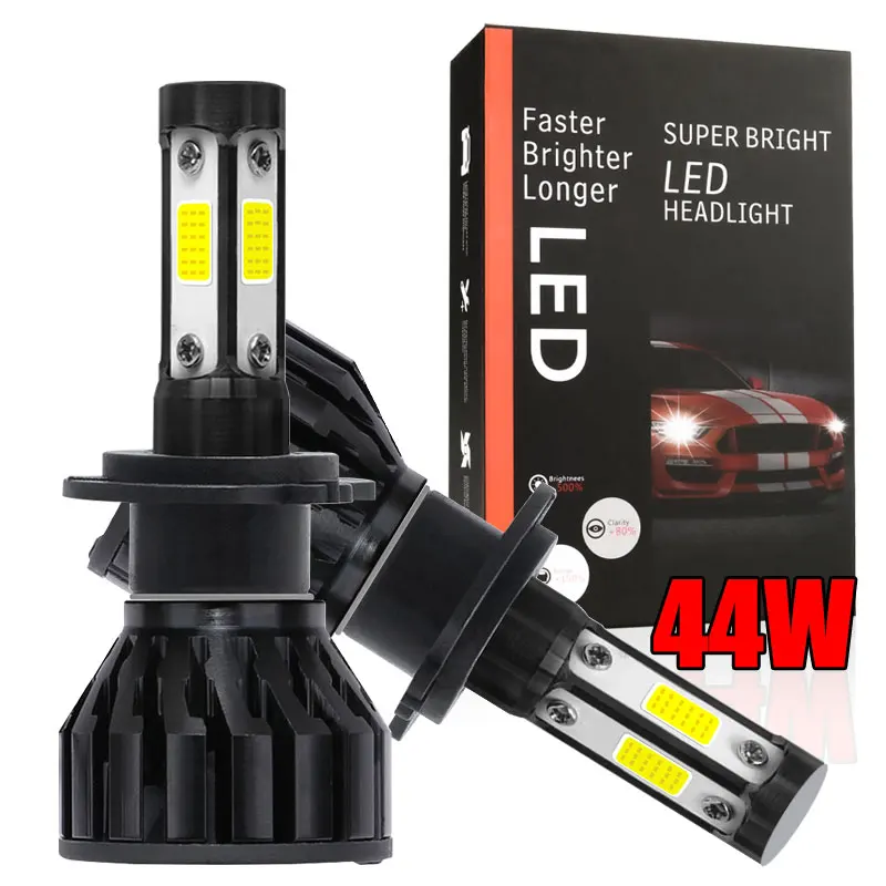 

H4 LED Lights for Car Headlights COB LED H7 12V Auto Headlights Bulb Lamp H13 H11 9012 5202 9007 HB3 HB4 Car Turbo Fog Light 12V