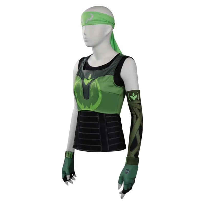 Костюм для косплея Valorant наряды Скай женский жилет футболка перчатки