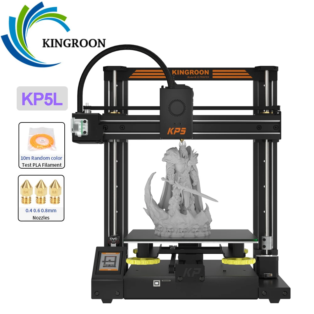 3D-принтер KP5L KINGROON с функцией возобновления печати после выключения набор для