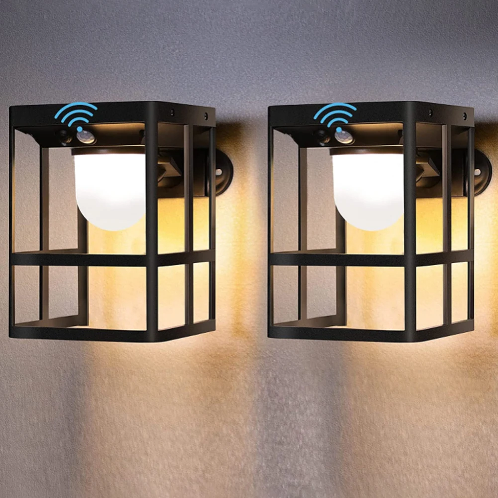 

LED Retro Solar Wall Light Waterproof PIR Motion Sensor Outdoor Porch Lamps Balcony Garden Yard Decor