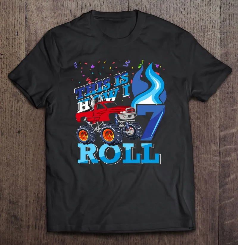 

Футболка Мужская/женская оверсайз, рубашка с принтом грузовика для подарков на 7 лет, одежда для пар, на день рождения