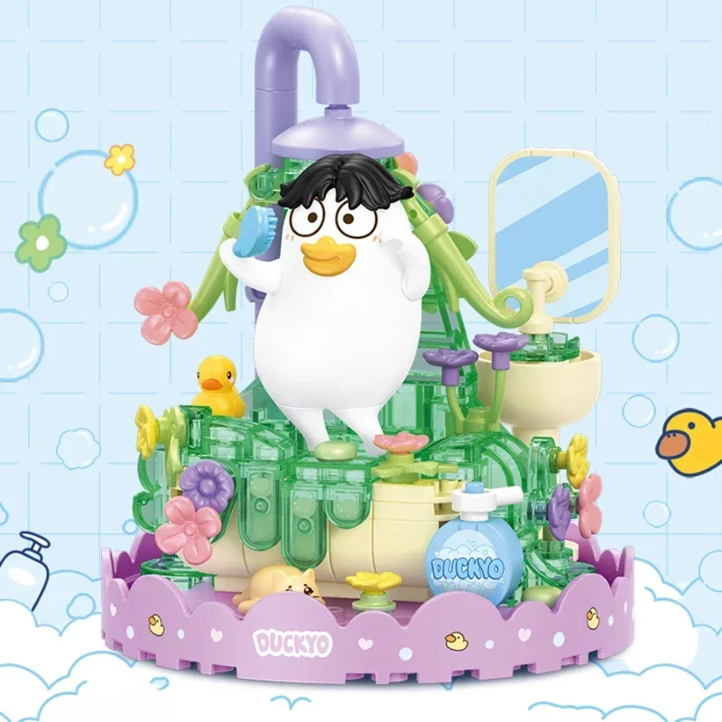 Строительные блоки SEMBO BLOCK красочная мировая серия Сяо Лю утка собранная модель