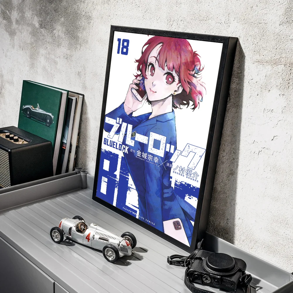 Японское аниме синий замок плакат наклейки в стиле ретро современный и