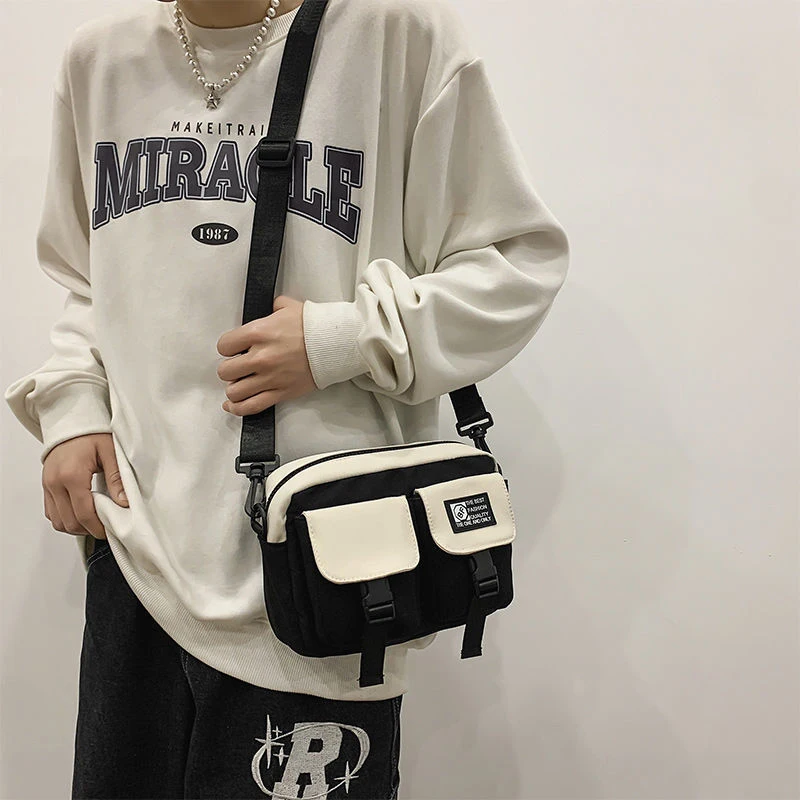Men Women Shoulder Bag Tide Brand Mobile Phone Messenger Bag Ins Japanese Cross-body Backpack Multi-functional Shoulder Bag