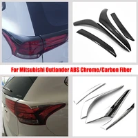 for mitsubishi outlander car accessories 2016 2017 abs chrome car tail lights rear lamps decoration frame cover trim sticker