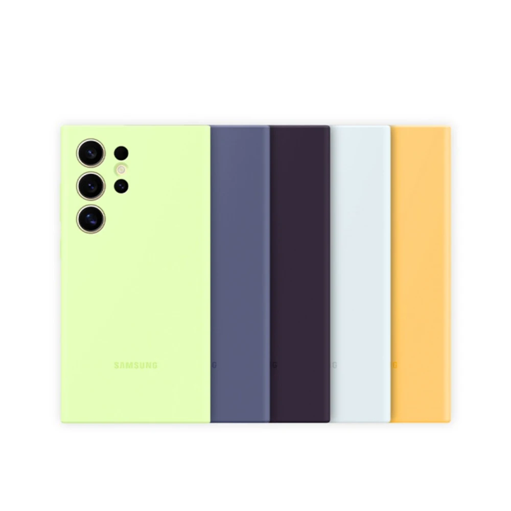 Новый оригинальный чехол для телефона из жидкого силикона Samsung Galaxy S24 Ultra Plus S24Ultra