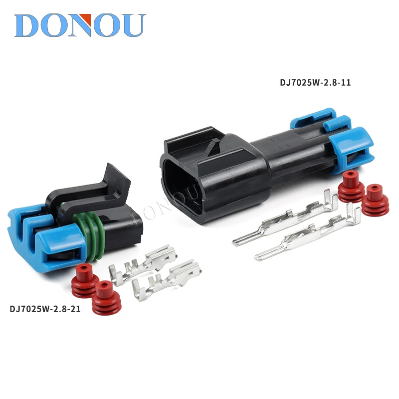 Фото DJ7025W-2.8-1121 Автомобильный водонепроницаемый разъем 15300027   Разъем двигателя вентилятора 15300002 №1