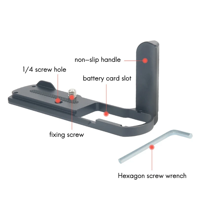Металлическая ручка GX9 быстросъемная пластина типа L для Panasonic G9 GX7III GX85/GX80/GX7II