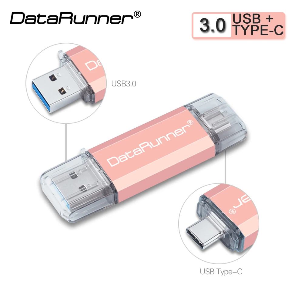 

Флеш-накопитель DataRunner USB Type-C, 32 ГБ, металлический флеш-накопитель, 512 ГБ, 256 ГБ, 128 ГБ, 64 ГБ, 16 ГБ, флешка, Высокоскоростной USB 3,0, карта памяти