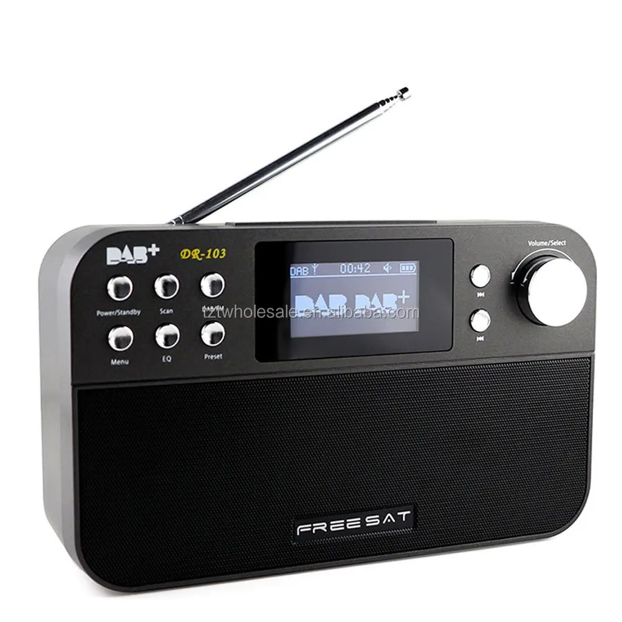 

Freesat DR-103 Digital Radio Receiver 2.4" Black White Display Receptor Support DAB+/FM RDS Wavebands Radio