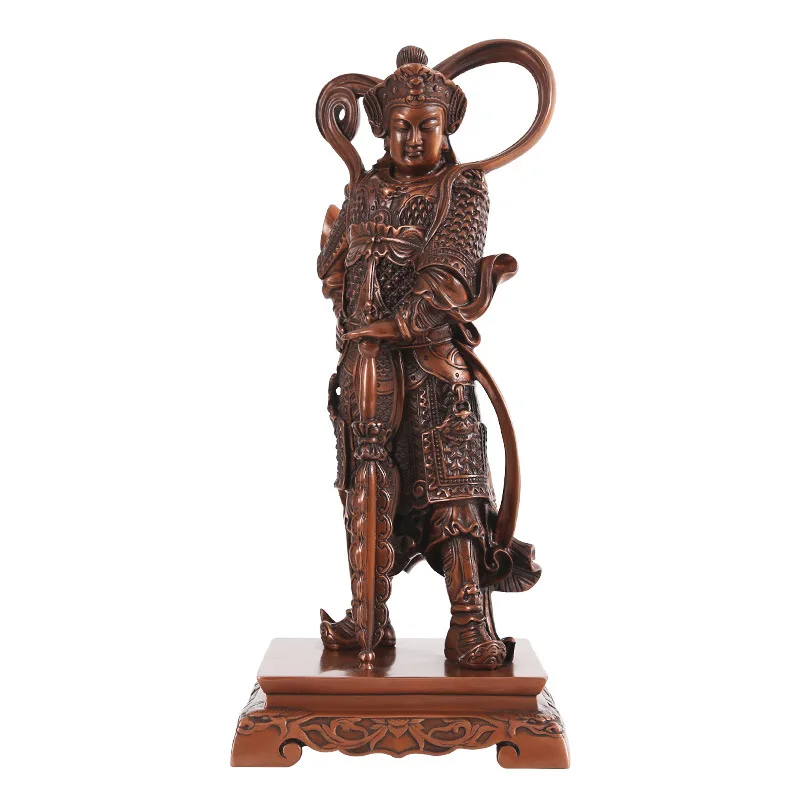 

MOZART Bronze Veduo Buddha Statue Galan Bronze Statue Ornaments Veduo Bodhisattva Protector Buddha Hall Statues Crafts Chinese