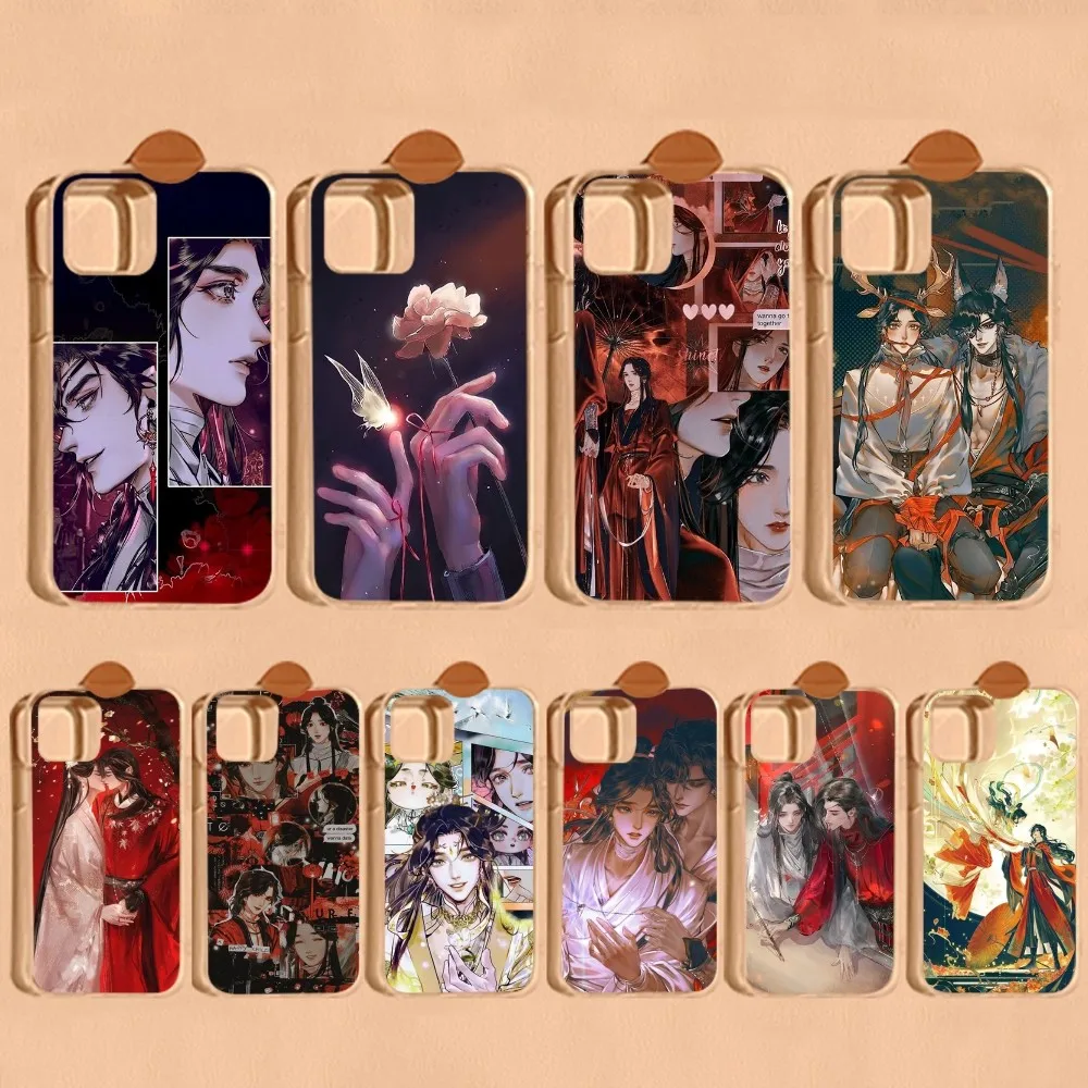 Чехол для телефона Tian Guan Ci Fu iPhone 14 13 12 Mini 11 Pro XS Max X XR SE 6 7 8 Plus мягкий силиконовый