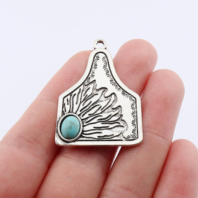 

Очаровательные Подвески для ожерелья 34x31 мм, 4x искусственная планка