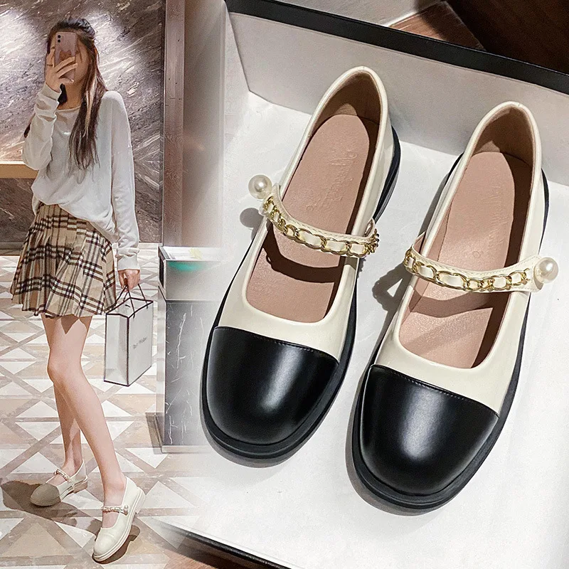 

2022 Spring Summer Sweet Shoes Women Mary Janes Shoes Fashion Brand Ladies Soft Casual School Students Girls Shoes New
