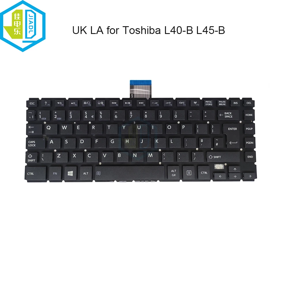 Reino Unido gb Substituição Latina Teclados para Toshiba Satellite L40-b L40d-b L40t-b L45-b L45d-b S40-b S45-b Notebook Teclado Mp13r6