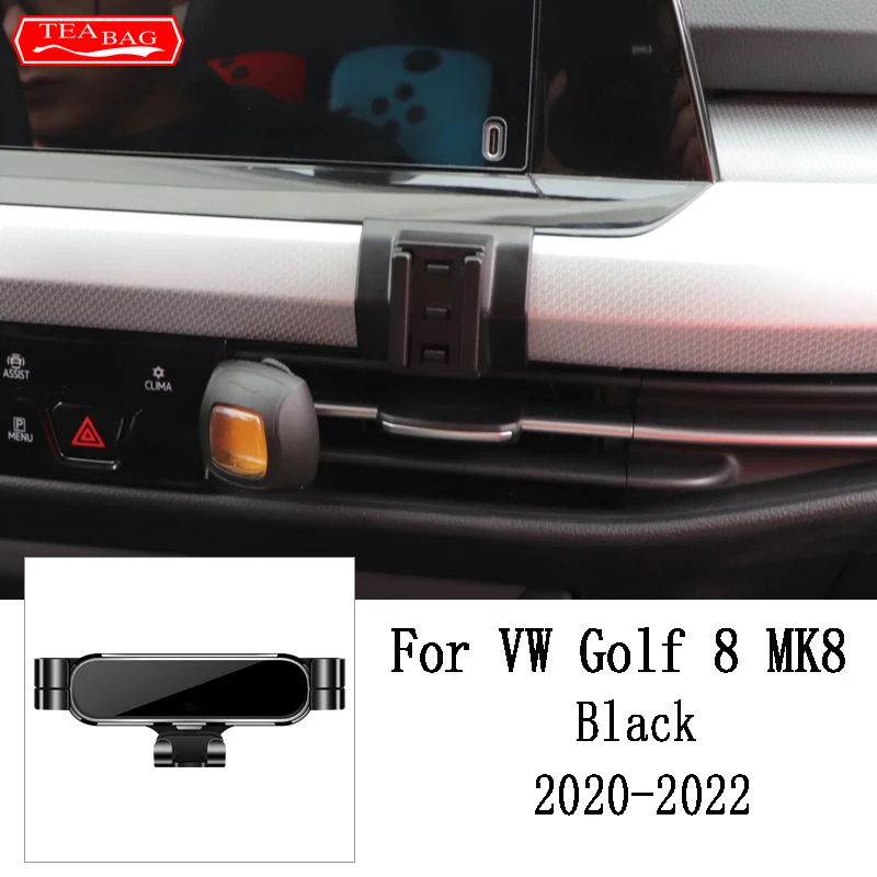 Регулируемый автомобильный держатель телефона для Vw Volkswagen Golf 7 Mk7 2013-2019 Golf 8 Mk8 2020-2022, вентиляционное отверстие, GPS, гравитационная подставка, специальное крепление