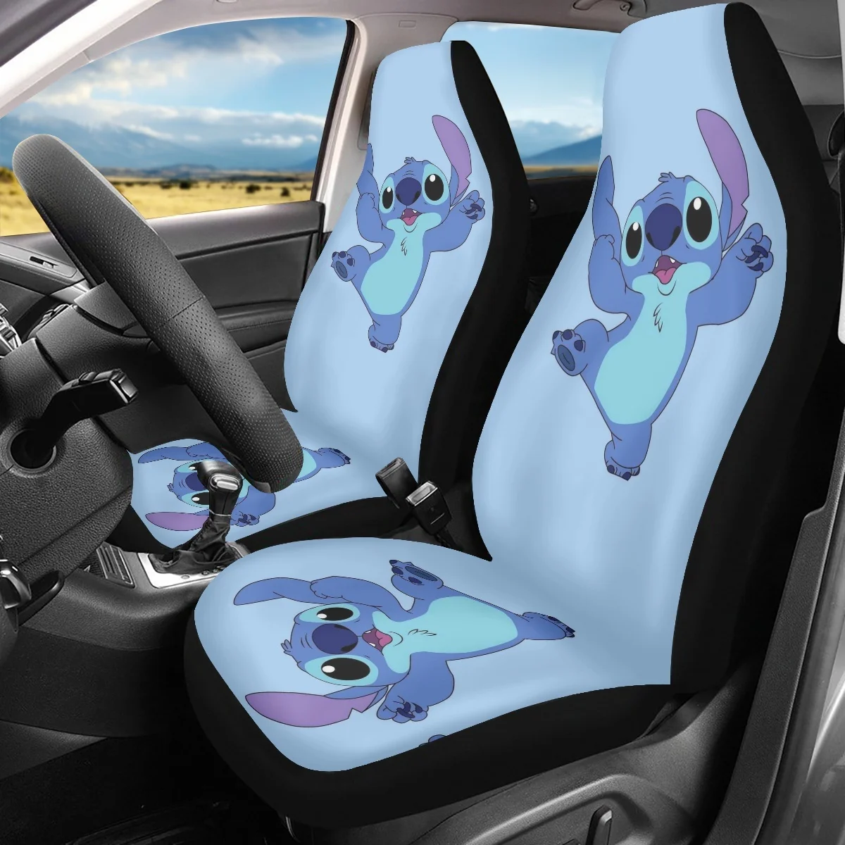 

Blue Animal Car Interior Seat Covers Comfortable Slip-Resistant Universal Auto Front Seat Cover Fit Most Vehicle Easy to Install