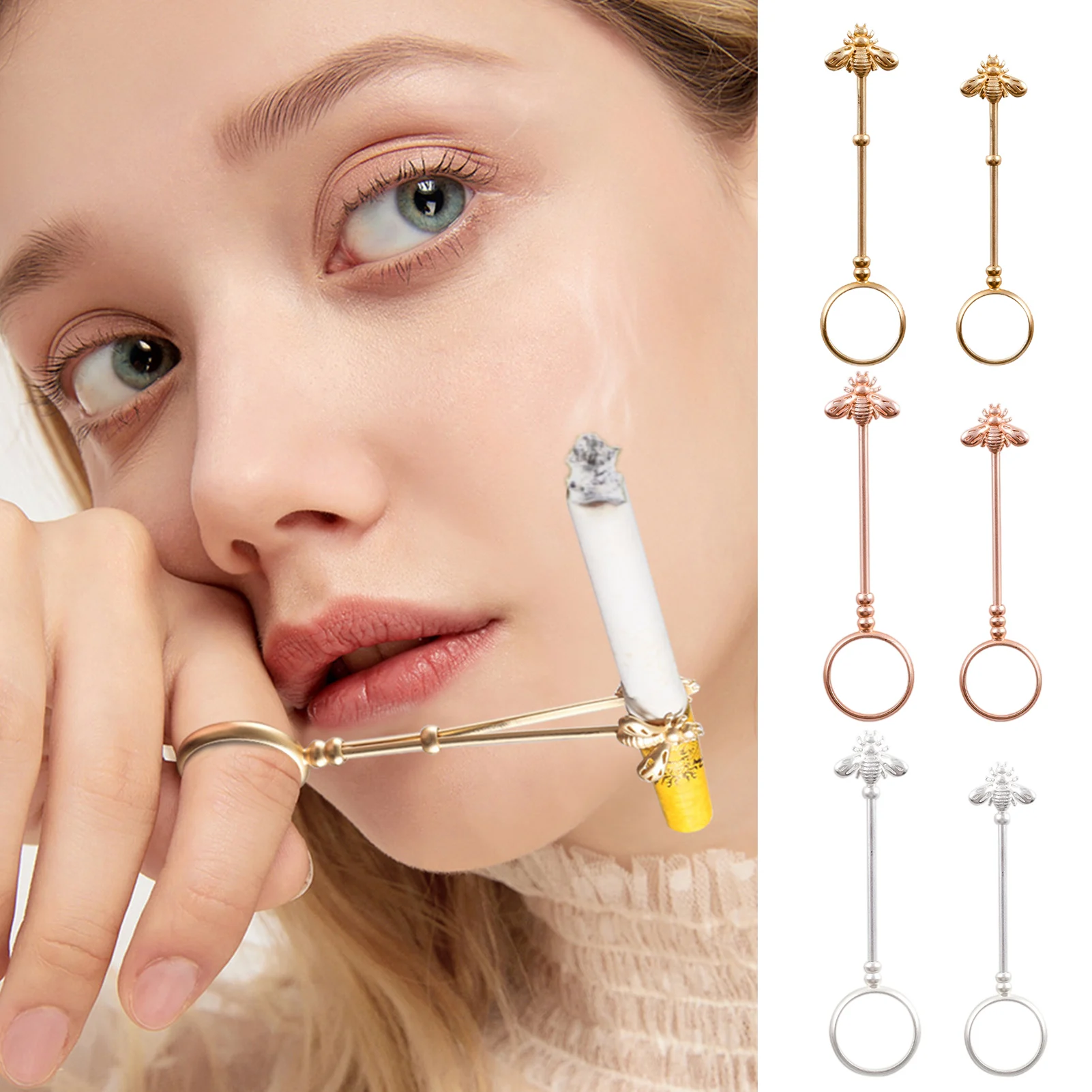 Кольцо-держатель для сигарет держатель в форме пчелы кольцо-держатель пальцев