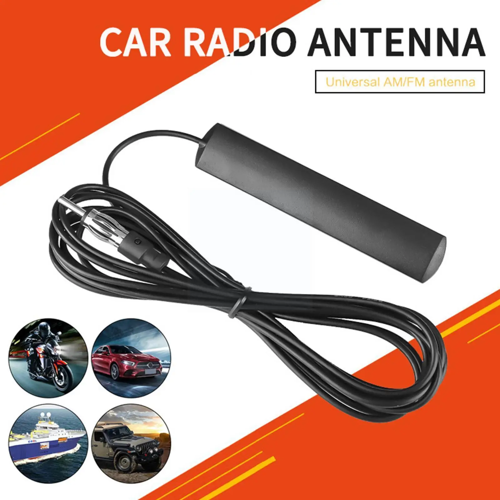 

Universal Auto 3/5M Length Signal Amp Amplifier Car Radio Enhance Vehicle Antenna Signal RV Boat Device Marine FM Car M3U6