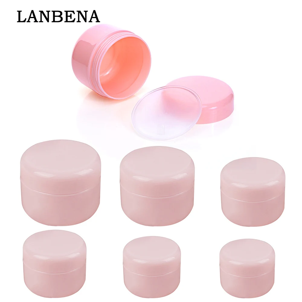 

Банка для крема, розовая пластиковая, 10/20/30/50/100/150 г