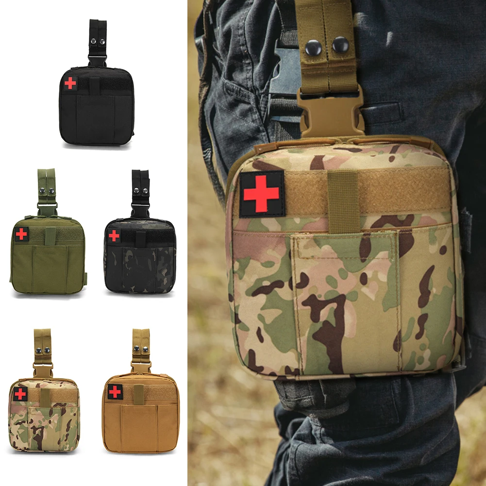 

Men Nylon Belt Pack Bags Purse Hip Bum Accessory First Aid Waist Molle Sundries Military Tactics Fanny Leg Drop Medical Bag