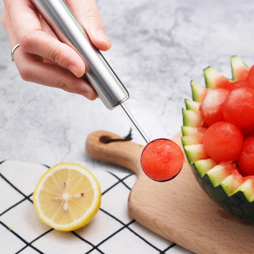 

2 Pcs Melon Baller Scoop Kitchen Platter Tool Small Tools Heavy Duty Fruit Scoop Kitchen Platter Tool Dual End Melon Baller