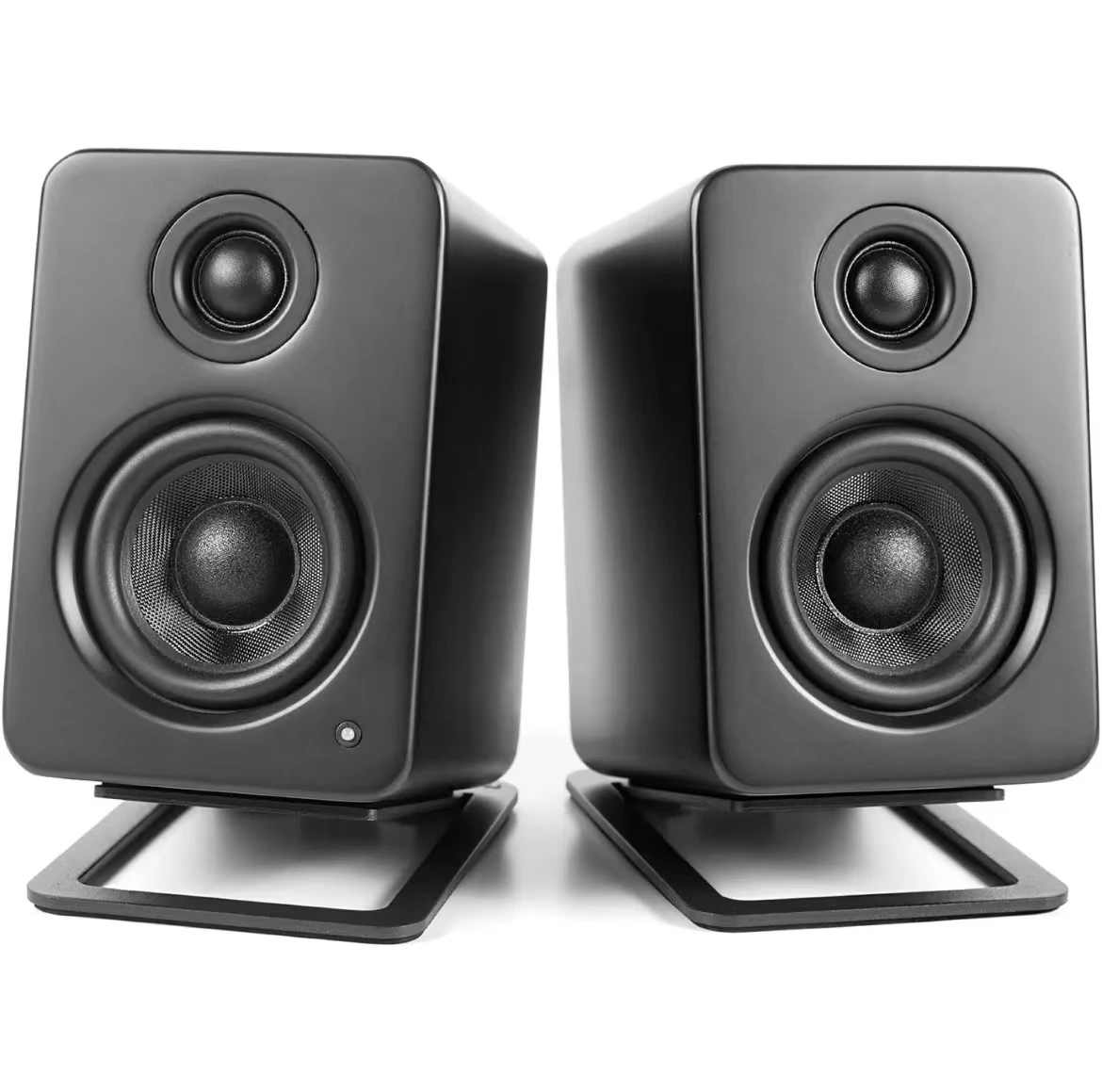

Desktop Speaker Stands for Small Speakers Tilt Upwards Lightweight Stable