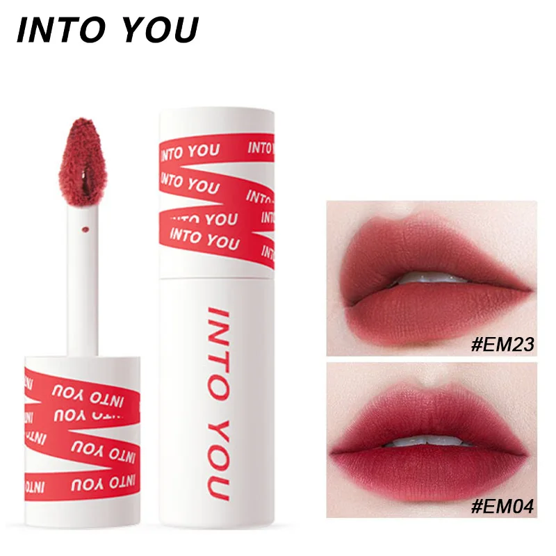 INTO YOU Lip Gloss Matte Lipstick Long-lasting Color Lip Mud Multi-purpose For Lip And Cheek Fashion Makeup Cosmetics