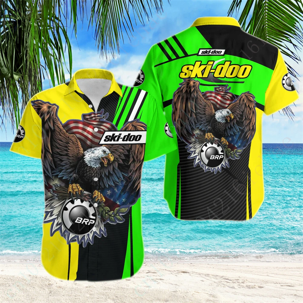 

Ski-doo Casual Shirts For Men Women Anime Shirts And Blouses Unisex Clothing Harajuku Oversized T-shirt Luxury Button Cardigan