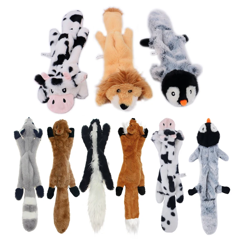 

Soft Plush Animal Pet Toy Cute Plush Zebra Squeaky Toys Tiger Sound Dog Squeaky Toys Dogs Chew Internective Toy Pet Accessories-