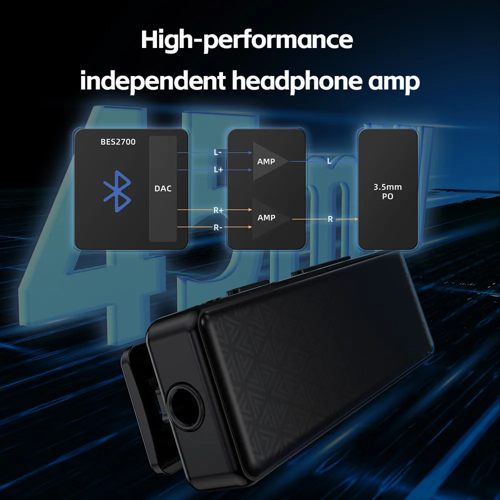 Фото Новый приемник FiiO BTR11 Bluetooth 5,3 LDAC 3,5 мм беспроводной аудио адаптер усилителя для наушников для FF1 JD1 FD11 BT5.3 AMP №3