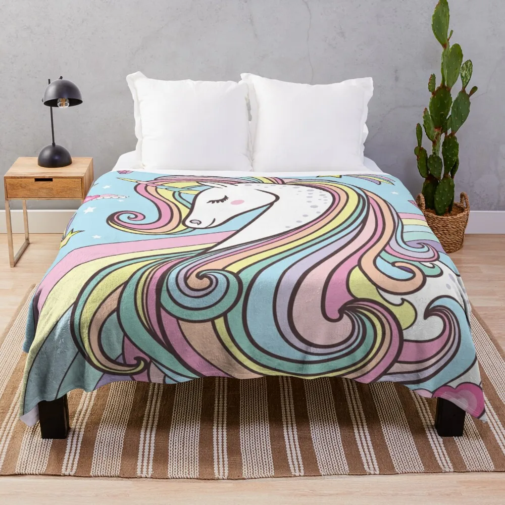 

UnicornThrow Blanket extra large throw blanket fashion sofa blankets