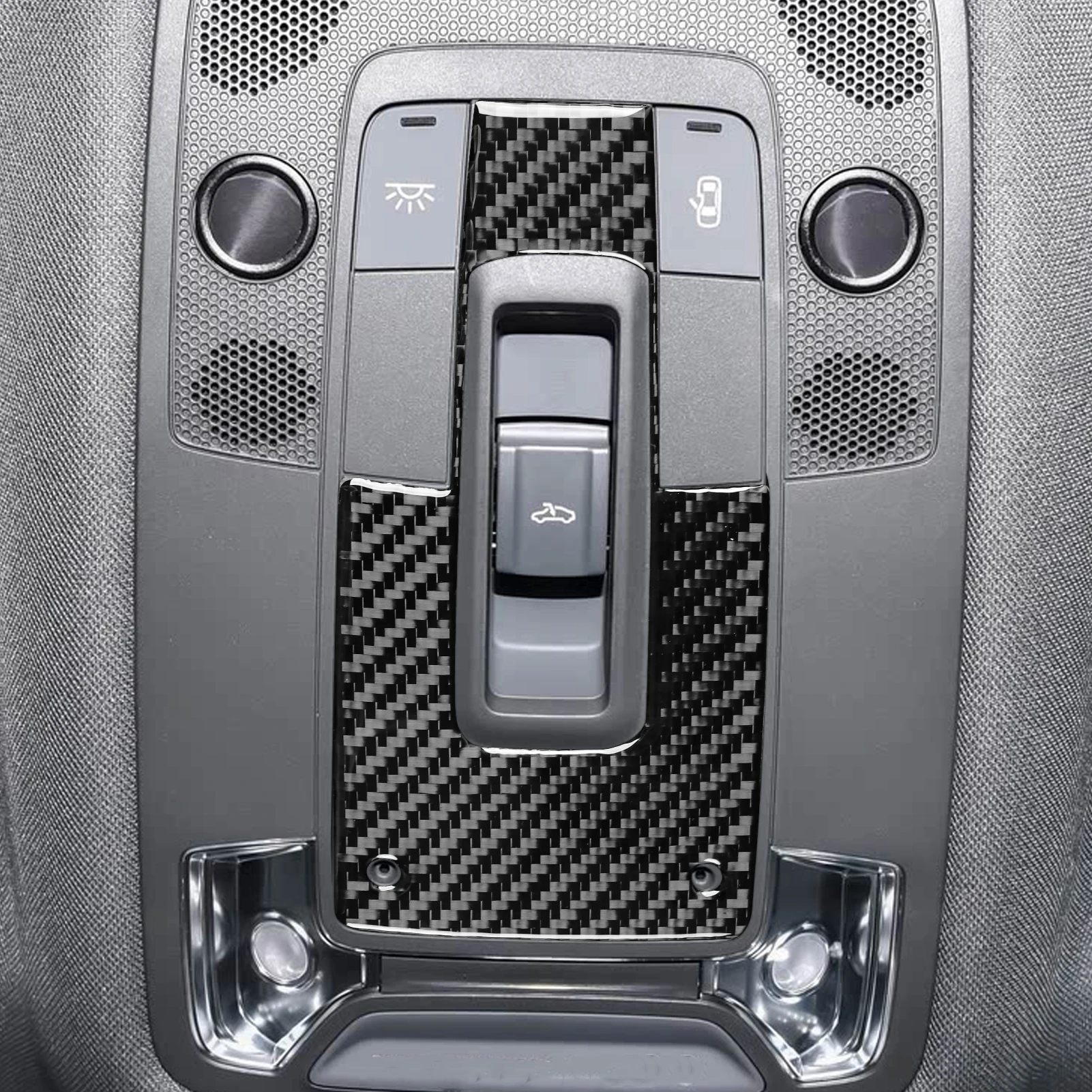 Фото Для Audi A3 S3 8Y 2021-2025 углеродное волокно передняя крыша люк кнопка переключателя панель отделка автомобильные аксессуары декоративная наклейка №3