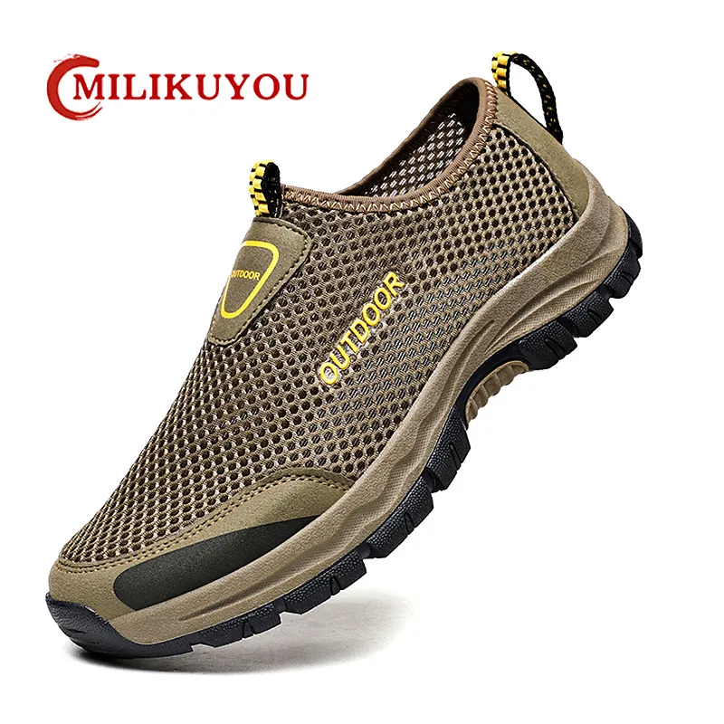 

Men Casual Shoes Summer Outdoor Water Sneakers Men Trainers Non-slip Climbing Hiking Shoes Mesh Breathable Men's Treking Shoe