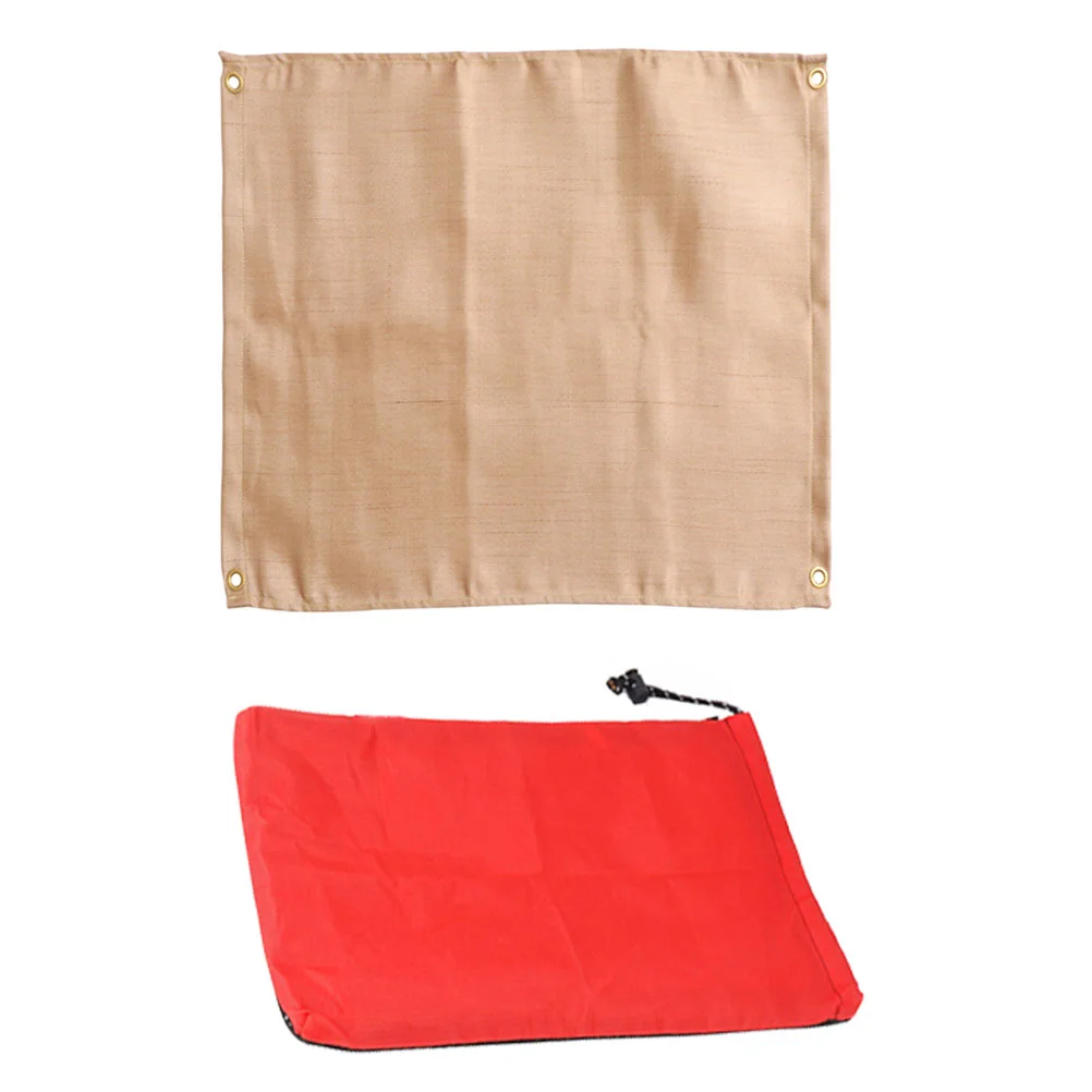 

Fireproof Cloth Outdoor Thermal Blanket Fire Blanket Insulation Pads Grill Accessory Glass Fiber Fireproof Mat